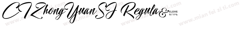CTZhongYuanSJ Regula字体转换